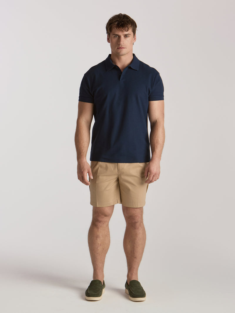 Poseidon/Apollo Cotton Shorts - Camel