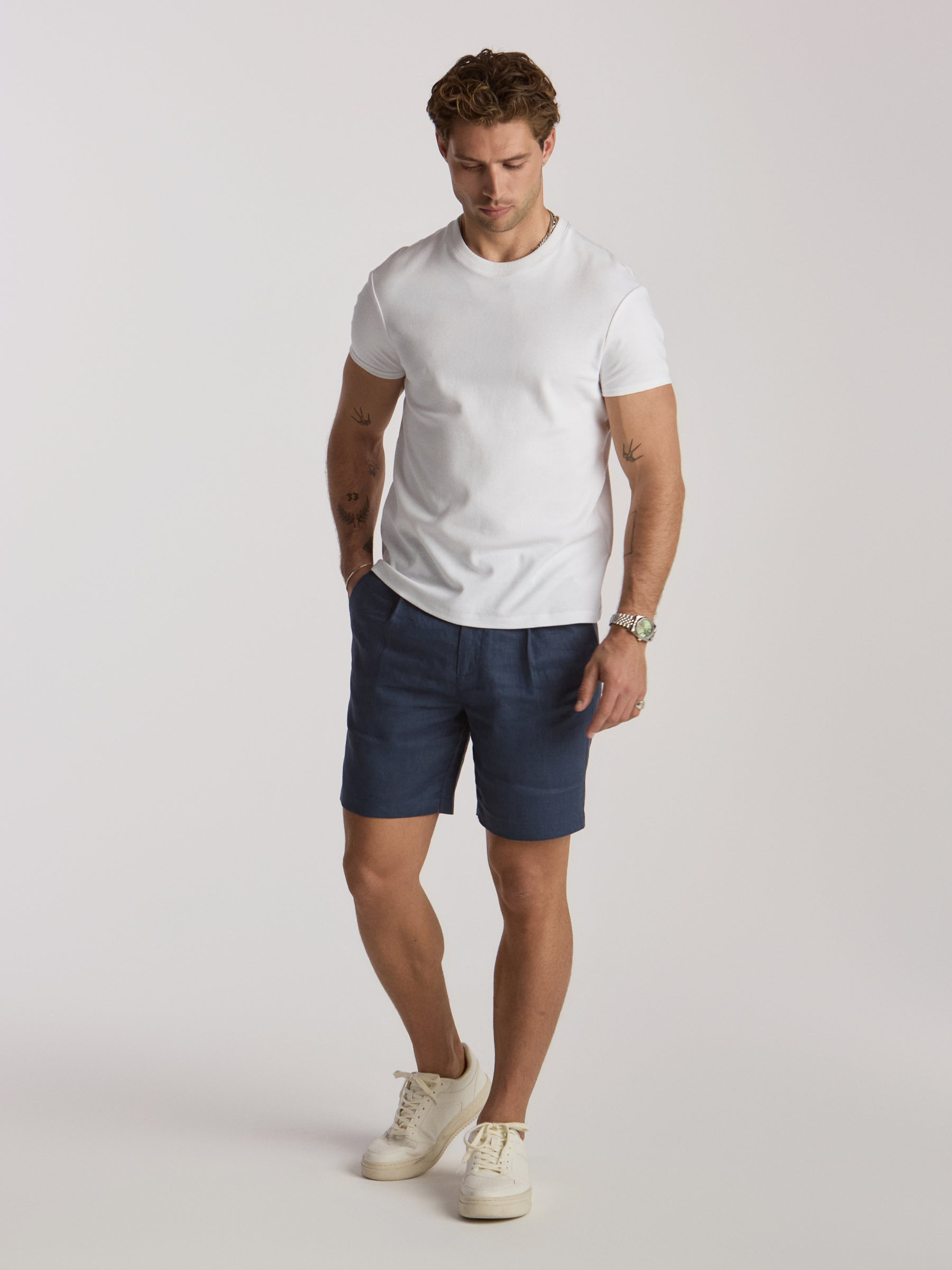 Poseidon/Apollo Linen Shorts