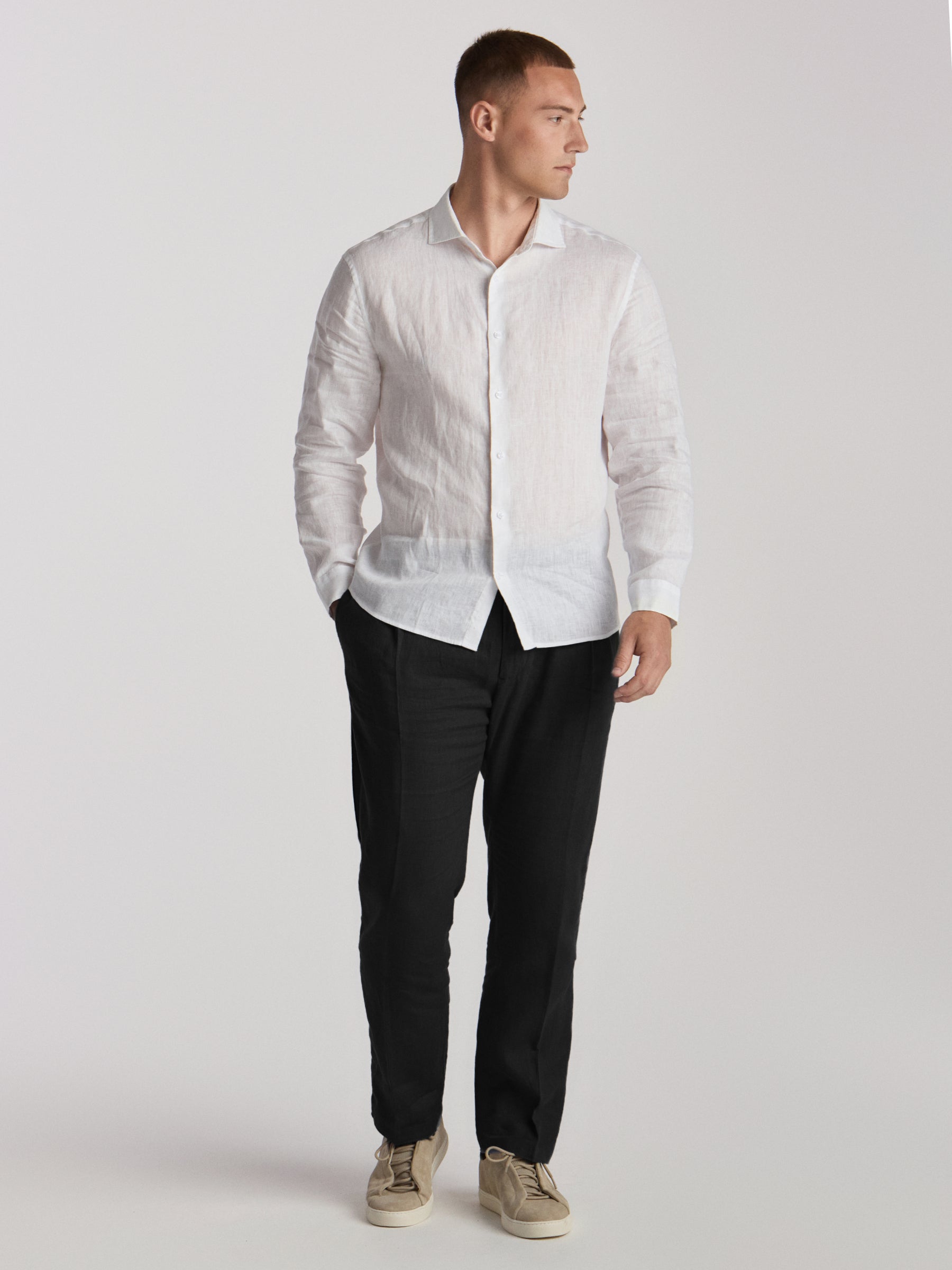 Poseidon/Apollo Linen Trousers
