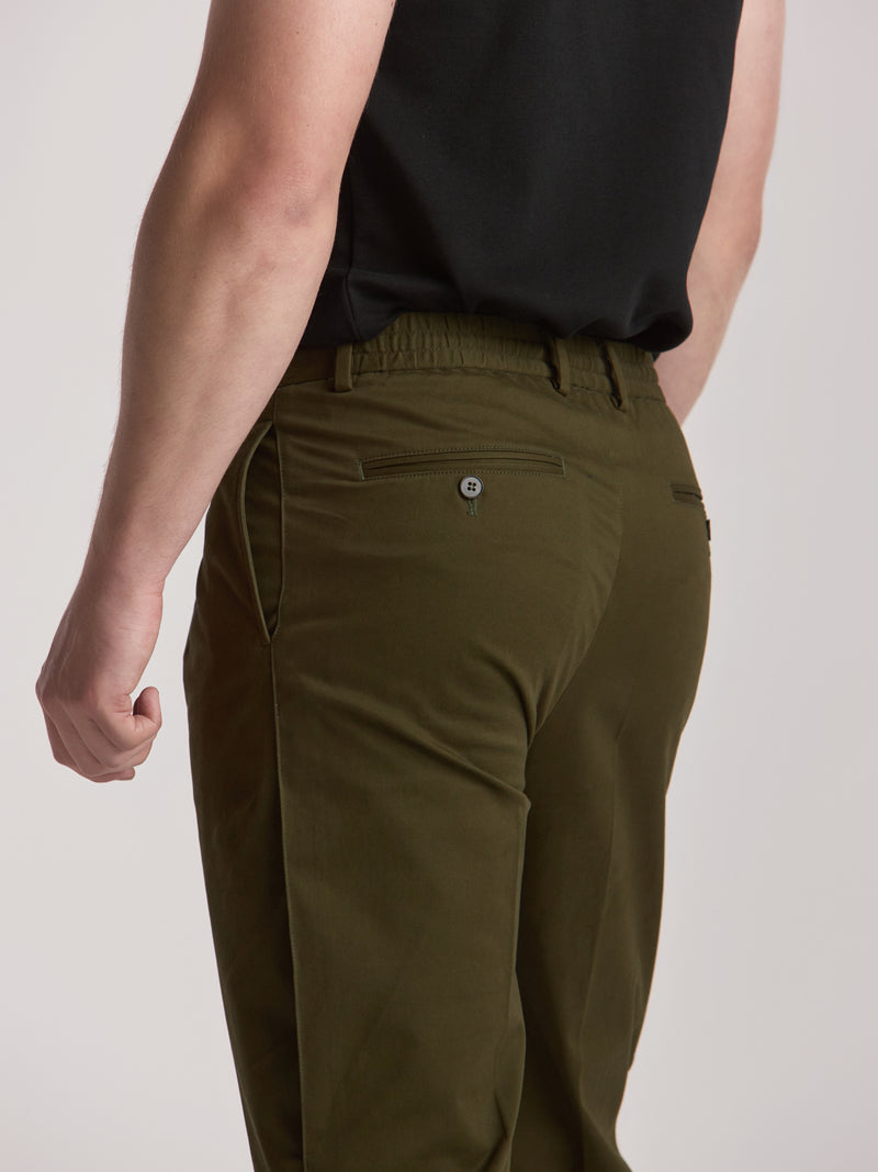 Poseidon/Apollo Cotton Trousers - Olive