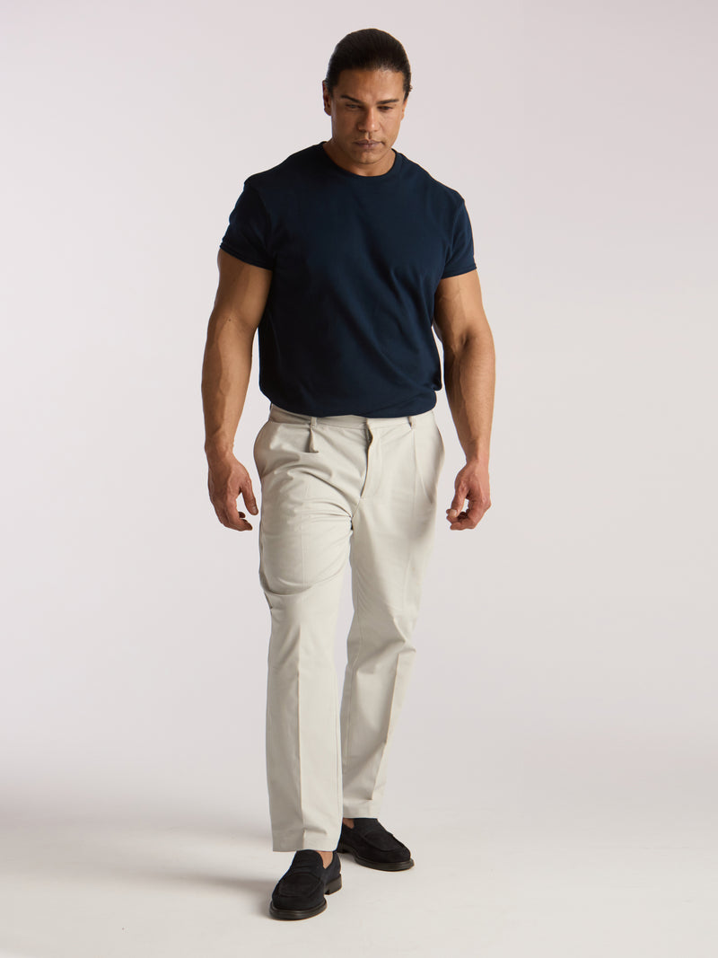Zeus Cotton Trousers - Taupe