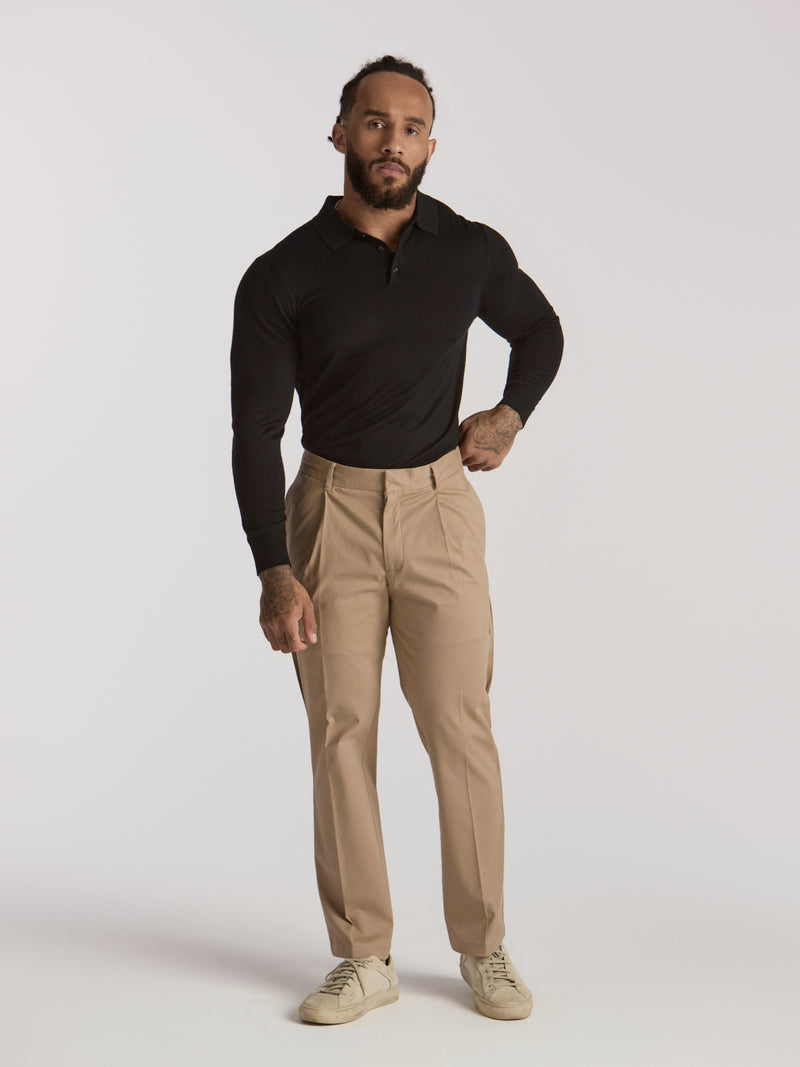 Zeus Cotton Trousers - Tan