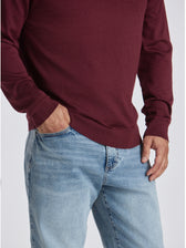 Hercules Merino Wool Polo - Burgundy