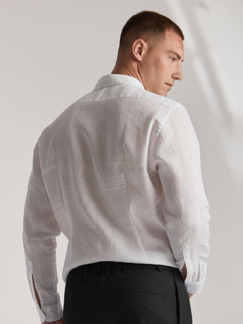 Apollo Linen Shirt - White