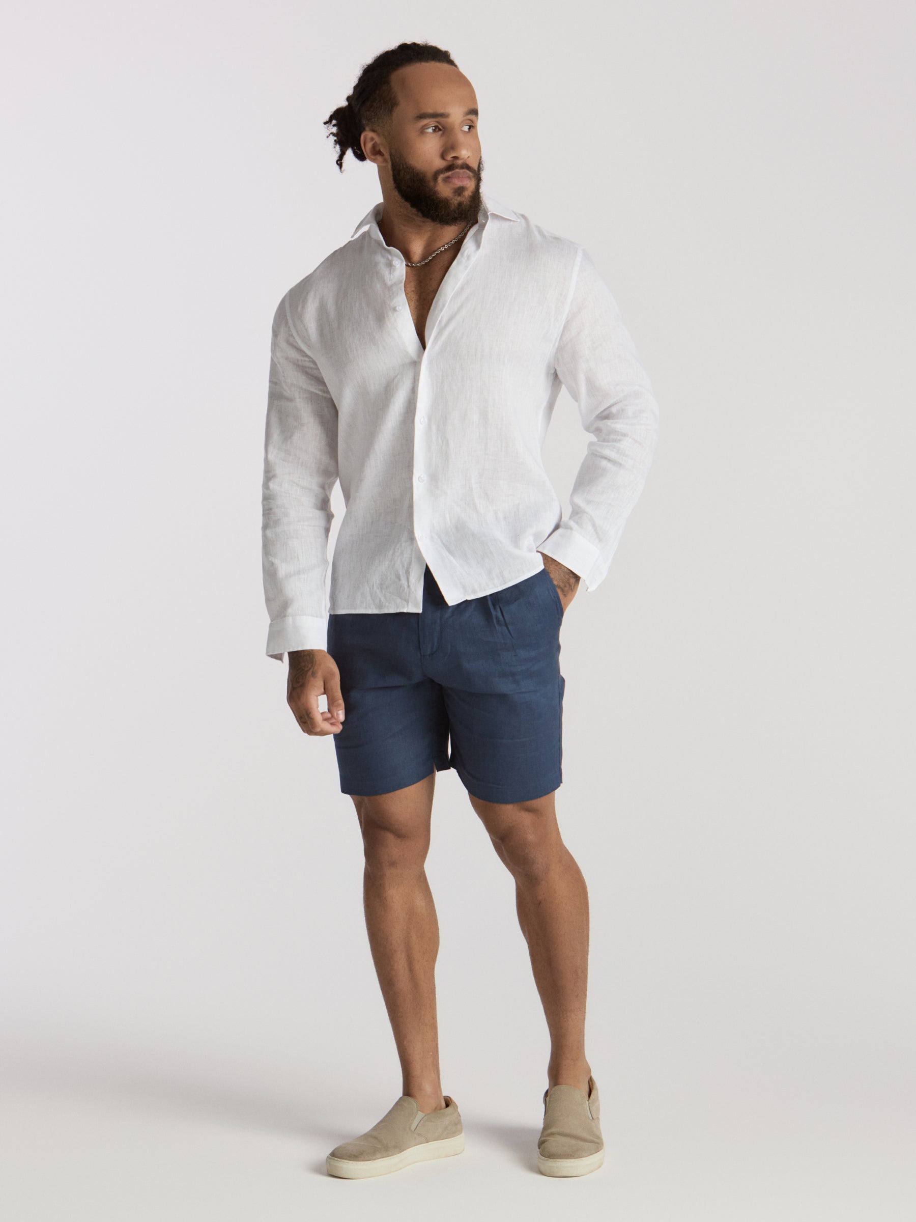 Zeus Linen Shorts
