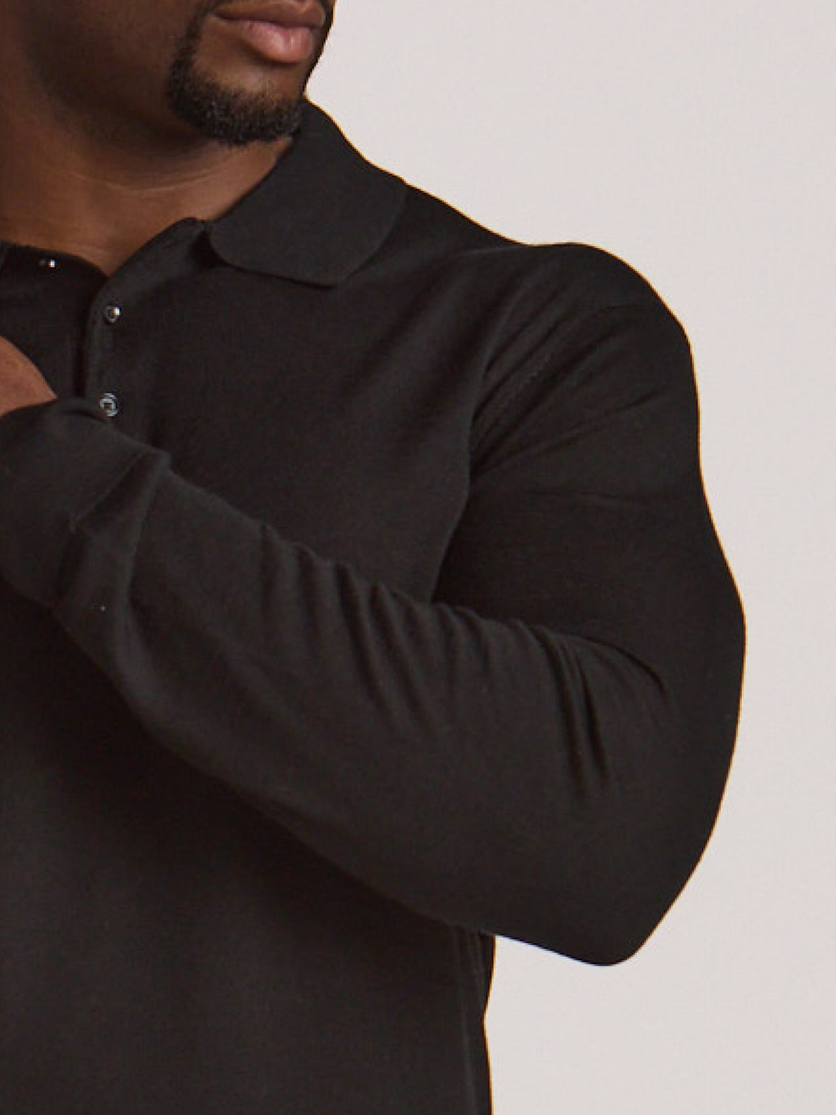 Zeus Merino Wool Polo - Black
